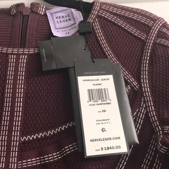 SOLD - NWT Herve Leger Dress - Picture 8 of 8